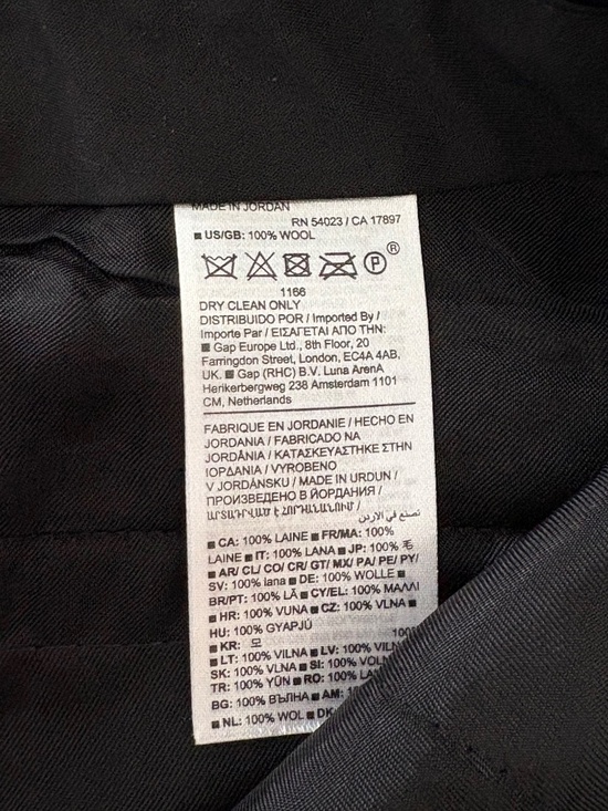 Banana Republic Straight Italian Wool Pant - 8 LONG - Picture 5 of 5